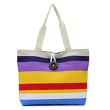 Colored Stripes Lady Shoulder Bag