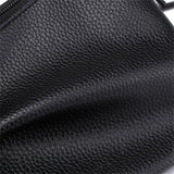 Pure Color Leather Shoulder Bag