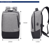 Fashion men 15.6 inch usb charging anti theft business laptop backpack