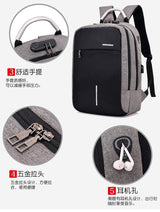 Anti Theft Backpack with Customs Lock,USB Charger, Music