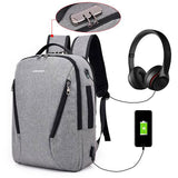 Obsine Anti Theft Backpack With Usb Charger