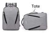 Obsine Anti Theft Backpack With Usb Charger