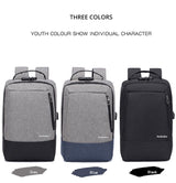 Fashion men 15.6 inch usb charging anti theft business laptop backpack