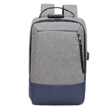 Fashion men 15.6 inch usb charging anti theft business laptop backpack