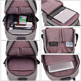 Water Resistant Anti-theft Business Laptop Backpack with USB Charging Port & Lock