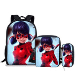 WHOSEPET 3Pcs/Set Printing School Bags For Kids