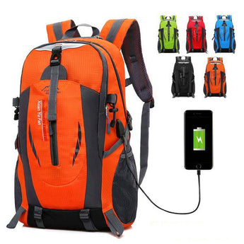 Waterproof Durable Male Nylon Black Backpack